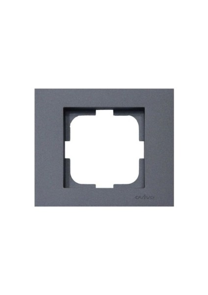 Grano Metalik Füme Tekli Çerçeve 2 Adet