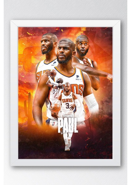 Chris Paul Çerçeveli Tablo - Basketbol Nba Posteri Tablo