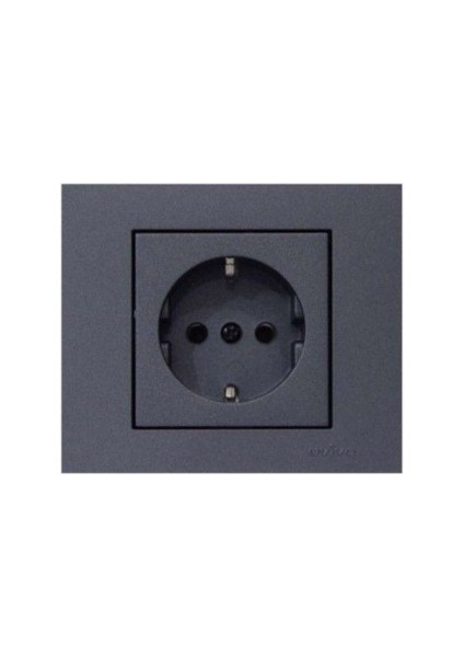 Grano Metalik Metalik Füme Topraklı Priz