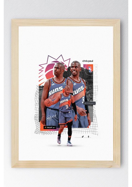 Chris Paul Çerçeveli Tablo - Basketbol Nba Posteri Tablo