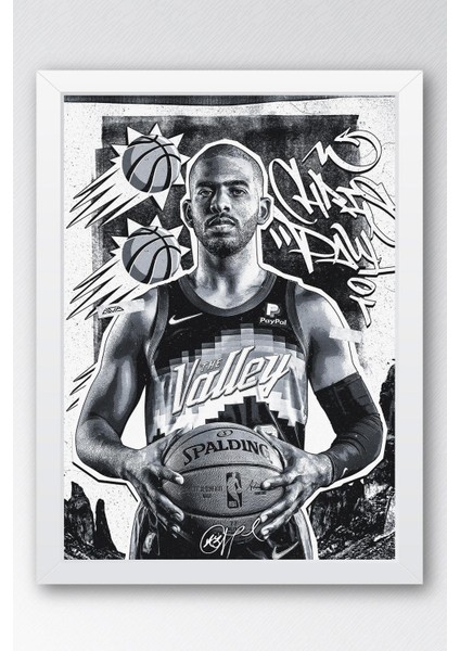 Chris Paul Çerçeveli Tablo - Basketbol Nba Posteri Tablo