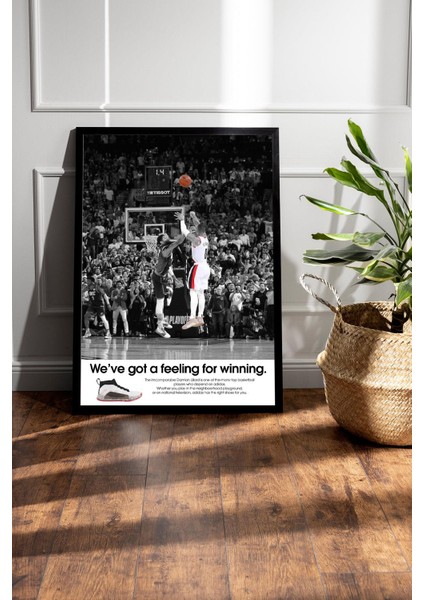 Damian Lillard Çerçeveli Tablo - Basketbol Nba Posteri Tablo fiyatları