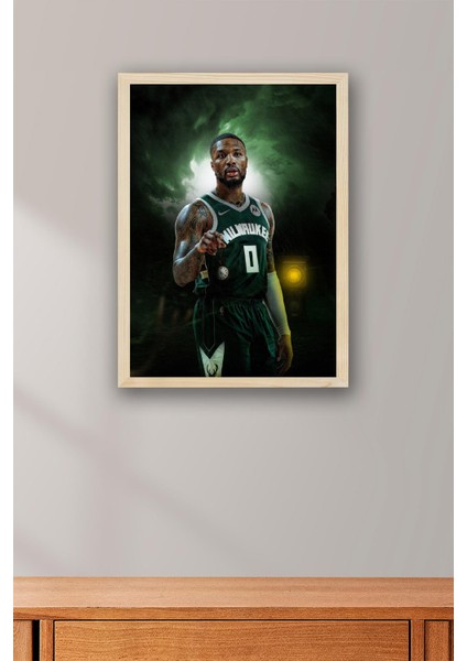 Damian Lillard Çerçeveli Tablo - Basketbol Nba Posteri Tablo fiyatları
