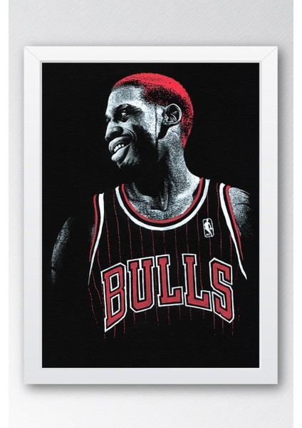 Dennis Rodman Çerçeveli Tablo - Basketbol Nba Posteri Tablo