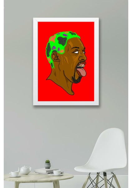 Dennis Rodman Çerçeveli Tablo - Basketbol Nba Posteri Tablo fiyatları