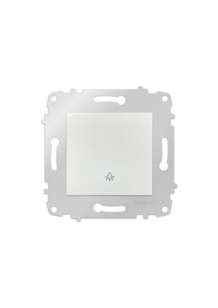 4 Adet Grano Beyaz Zil Anahtarı Light Çerçevesizdir