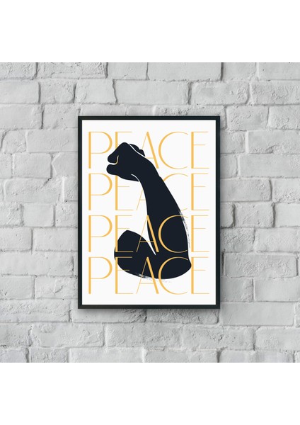 "peace" Poster Tablo (Çerçeveli)