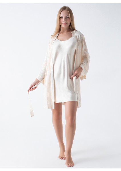 Bej Kadın Sabahlık 50VIV10309 fiyatları