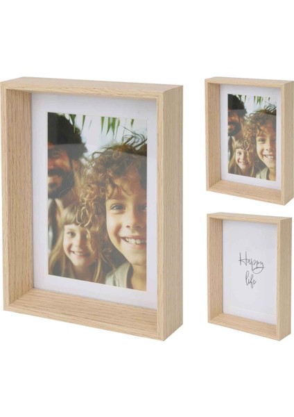 Bej Çerçeve Mdf Fotoğraf Çerçevesi 14X19CM