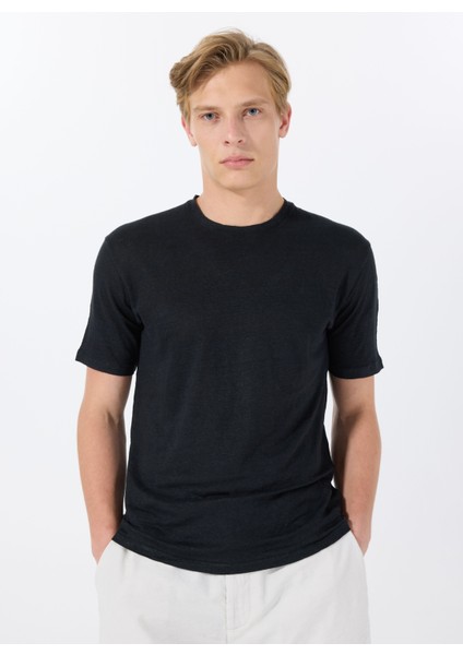 Bisiklet Yaka Siyah Erkek T-Shirt Mr Fıguı fiyatları