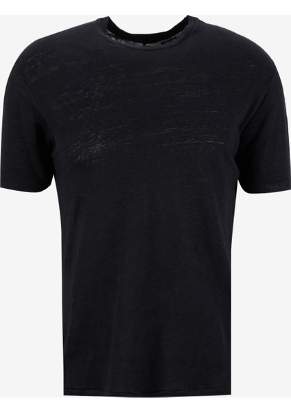 Bisiklet Yaka Siyah Erkek T-Shirt Mr Fıguı indirimleri