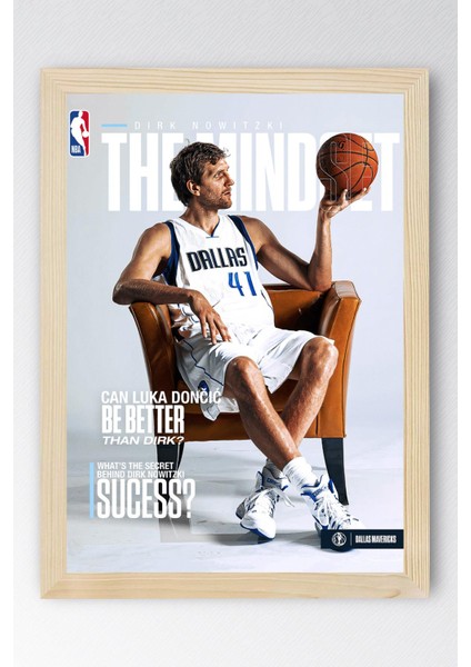 Dirk Nowitzki Çerçeveli Tablo - Basketbol Nba Posteri Tablo