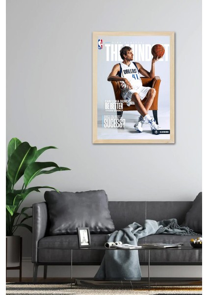Dirk Nowitzki Çerçeveli Tablo - Basketbol Nba Posteri Tablo fiyatları