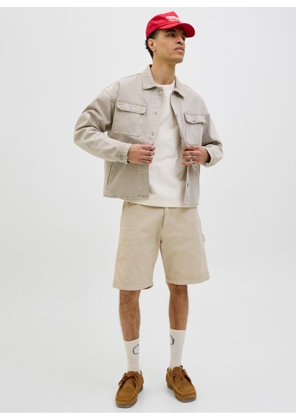 Bej Erkek Kargo Şort 12272797_JPSTTONY Carpenter Shorts