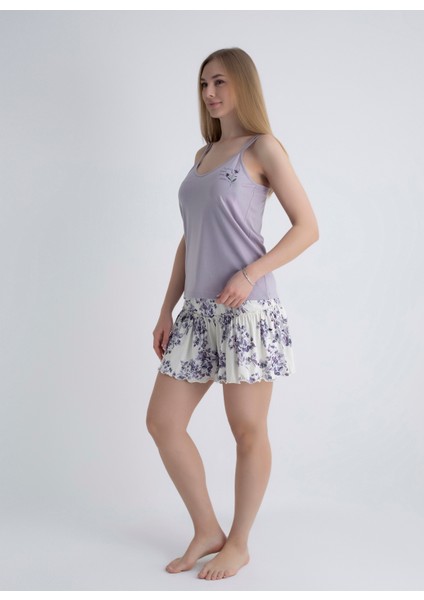 Lila Kadın Pijama Şort 403SIX-1117-073