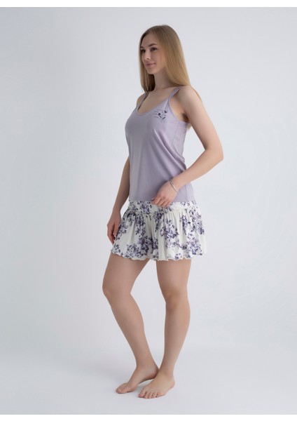 Lila Kadın Pijama Şort 403SIX-1117-073