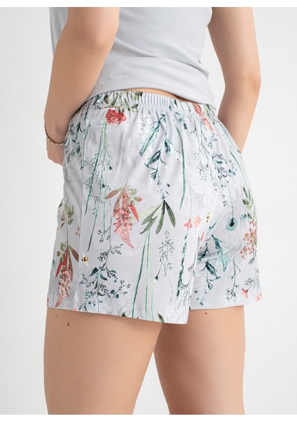 Gri Kadın Pijama Şort 403SIX-1117-046