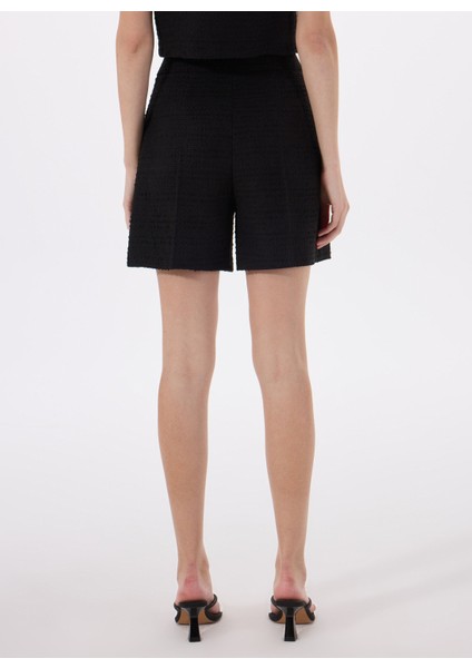 Yüksek Bel Normal Siyah Kadın Şort 50537635 indirimleri