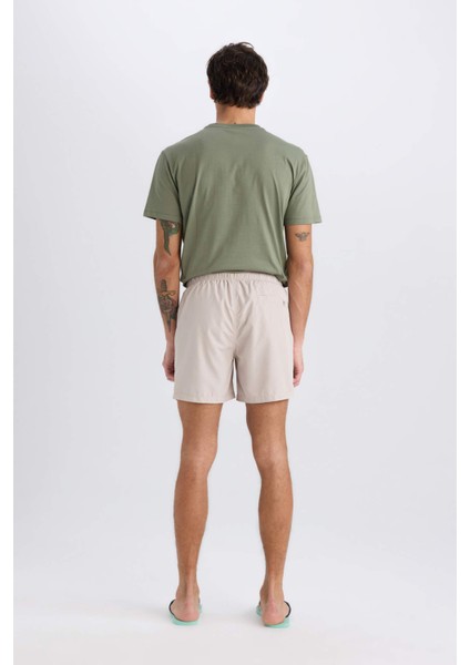 Regular Fit Kısa Boy Yumuşak Tuşeli Deniz Şortu E0993AX25HS
