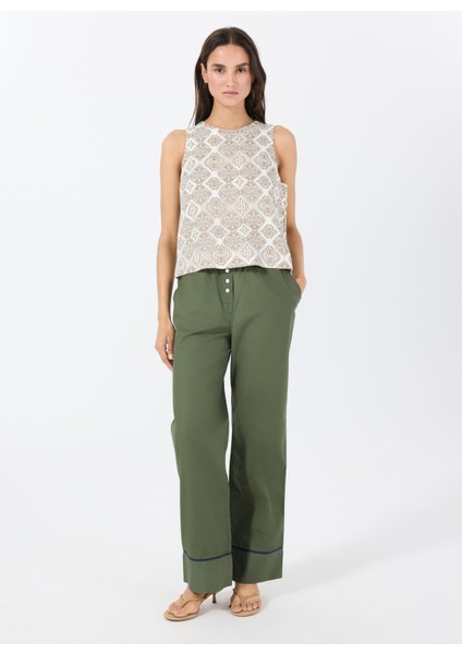 Standart Bel Normal Haki Kadın Pantolon Vıvıe Pant fiyatları