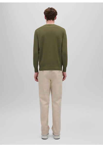 Bisiklet Yaka Regular Fit Yeşil Erkek Kazak Q M039 3371 fiyatları