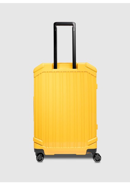 Piquadro Sarı Çekçekli Sert Valiz BV4427POP/G Orta