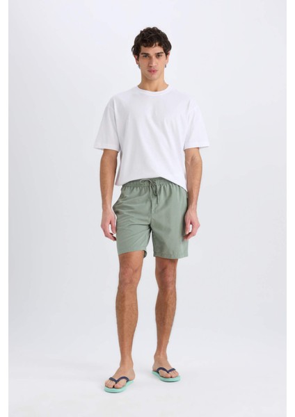 Regular Fit Kısa Boy Yumuşak Tuşeli Deniz Şortu E0993AX25HS fiyatları