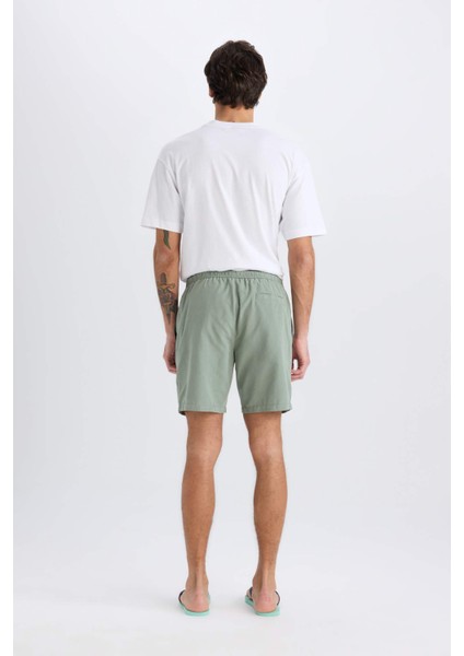 Regular Fit Kısa Boy Yumuşak Tuşeli Deniz Şortu E0993AX25HS