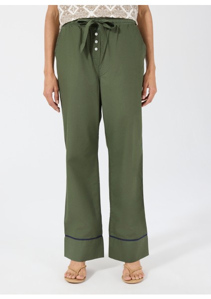Standart Bel Normal Haki Kadın Pantolon Vıvıe Pant indirimleri