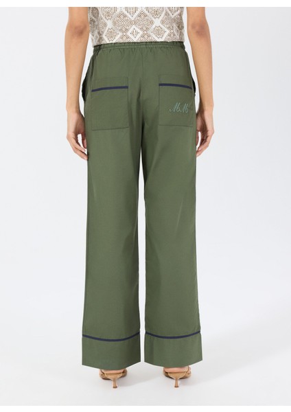 Standart Bel Normal Haki Kadın Pantolon Vıvıe Pant