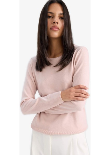 Regular Fit Bisiklet Yaka Triko Kazak F7091AZ25WN modelleri