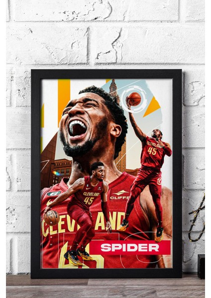Donovan Mitchell Çerçeveli Tablo - Basketbol Nba Posteri Tablo