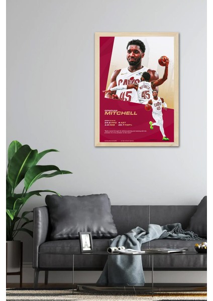 Donovan Mitchell Çerçeveli Tablo - Basketbol Nba Posteri Tablo fiyatları