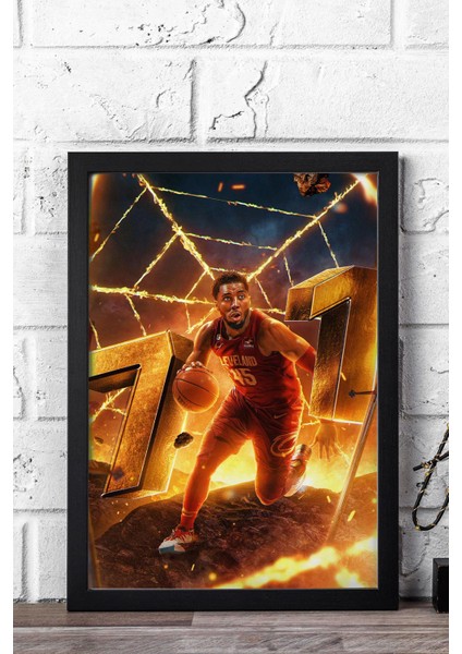 Donovan Mitchell Çerçeveli Tablo - Basketbol Nba Posteri Tablo
