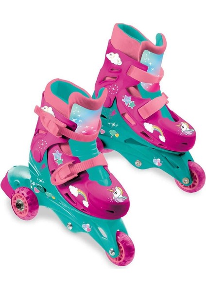 Kampanya Estevia Unicorn Desenli Inline 3 Tekerlekli Paten Yeni!!!