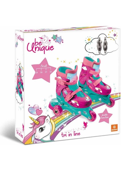 Kampanya Estevia Unicorn Desenli Inline 3 Tekerlekli Paten Yeni!!!