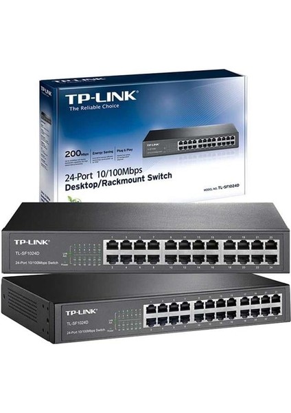 Kampanya Estevia TL-SF1024D 24 Port 10-100 Mbps Ethernet Switch Yeni!!!