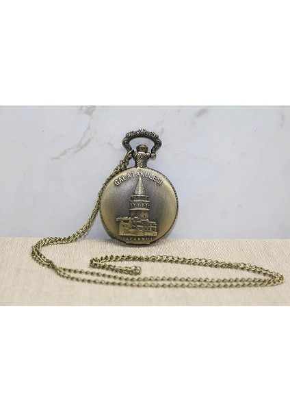 Galata Kulesi Tasarımı Köstekli Saat ALK4383