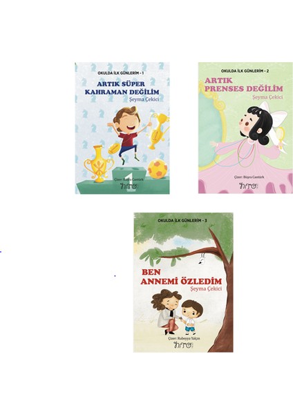 Okulda Ilk Günlerim Seti Okula Yeni Başlayan Çocukların Yaşadıkları Problemleri Tanımlayanvve Çözüm Bulan Üç Hikayeden Oluşmaktadır. Ben Annemi Özledim Artık Süper Kahraman Değilim A