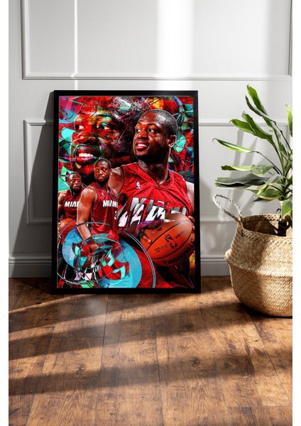 Dwyane Wade Çerçeveli Tablo - Basketbol Nba Posteri Tablo fiyatları