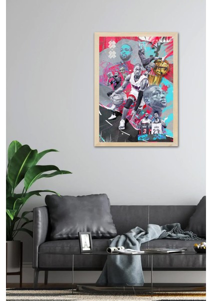 Dwyane Wade Çerçeveli Tablo - Miami Heat Nba Posteri Tablo fiyatları