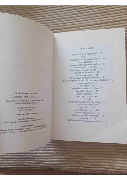 Kristal Denizaltı Ahmet Altan 2005 Basimi 156 Sayfa 2,el Kitap Cok Temiz Eksiksiz Kondisyon fırsatları