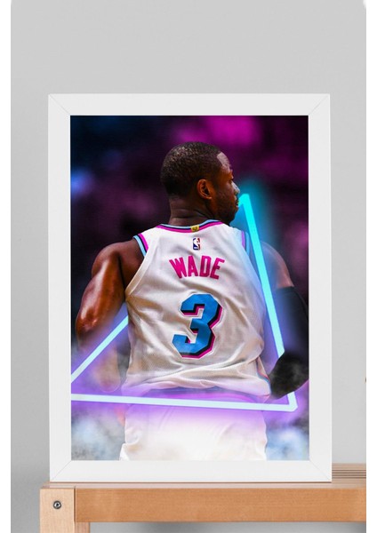 Dwyane Wade Çerçeveli Tablo - Basketbol Nba Posteri Tablo
