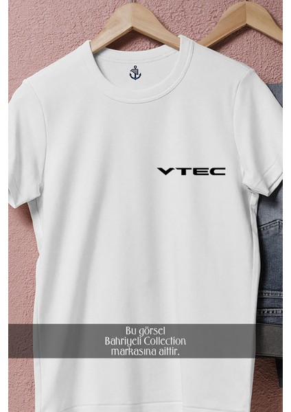 Oversize Vtec Yazı Cep Tasarımlı Unisex T-Shirt fiyatları