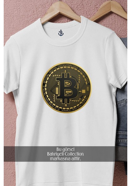 Oversize Bitcoin Tasarımlı Unisex T-Shirt fiyatları
