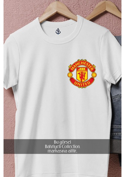 Oversize Manu Futbol Takımı Logosu Cep Tasarımlı Unisex T-Shirt fiyatları