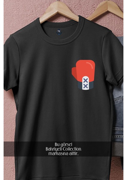 Oversize Boks Eldiveni Cep Tasarımlı Unisex T-Shirt fiyatları