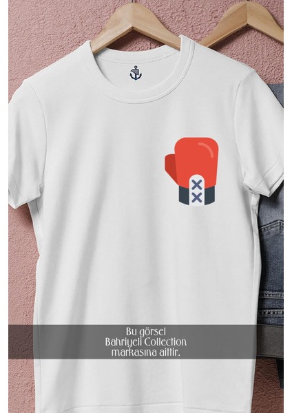 Oversize Boks Eldiveni Cep Tasarımlı Unisex T-Shirt fiyatları