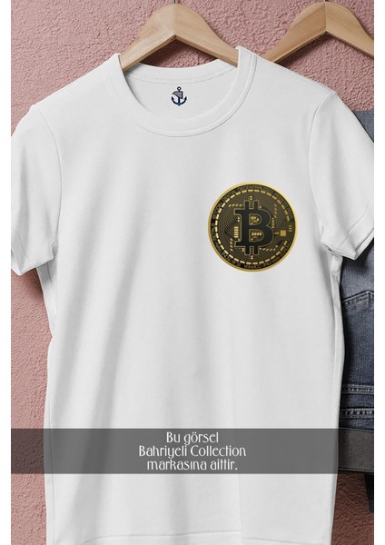 Oversize Bitcoin Cep Tasarımlı Unisex T-Shirt fiyatları