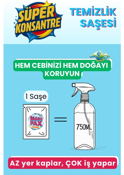 Tuvalet Toz Temizlik Saşesi (6 Adet x 20GR)